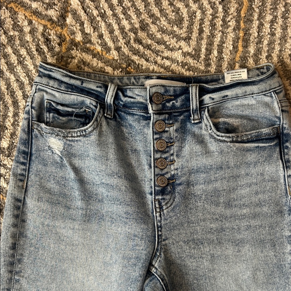 Flying Monkey Light Wash Button-Fly Flare Jeans - Picture 5 of 9